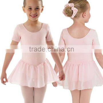 kids dance leotards with chiffon skirt SL044