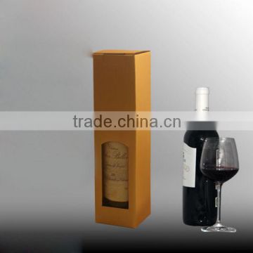 2015 high quality hot sale Safe attractive wine box with printing red wine box