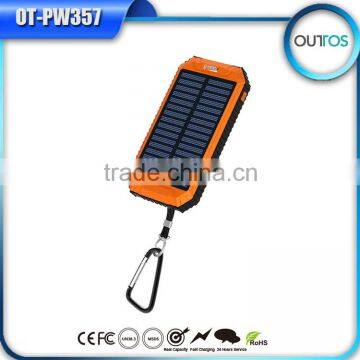 Super Fast Portable Mobile Phone Charger 8000mah Dual Usb Portable Solar Panel Power Bank photo-4