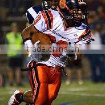 Orange And White American Football Uniform