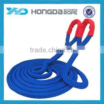 Blue color polyester double braid dock line rope for Ocean