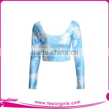 2016 Fashion OEM Custom Crop Top For Ladies