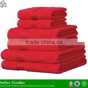 2015 China Supplier 100% Cotton 6 Pieces Bath Hotel Towel Sets photo-6