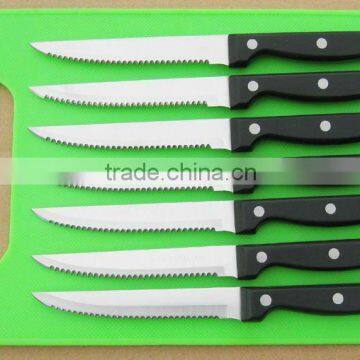 7pcs stainless steel steak knives set with POM handle