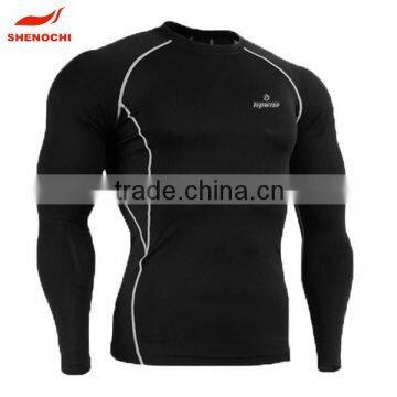 Men's Custom Fitness Black Skin Compression Wear