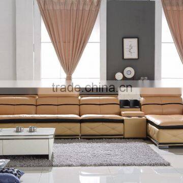 living room fashionable and comfortable leather sofa