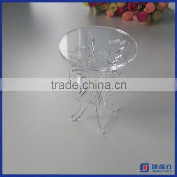 2016 fashion wholesale acrylic single cupcake stand / acrylic cake display shelf in high quality