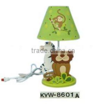 Kids Wooden Safari Animal Design Table Lamp