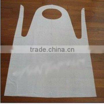 PE disposable apron,waterproof adult plastic apron