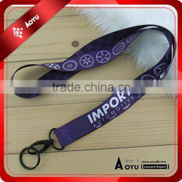 new style logo transfer lanyard satin ribbons factory in china