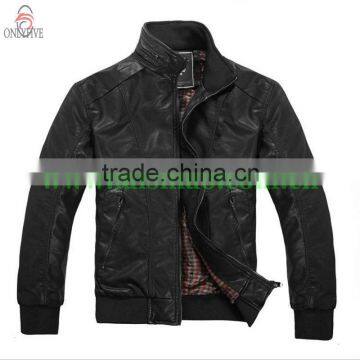 PU leather jacket for men