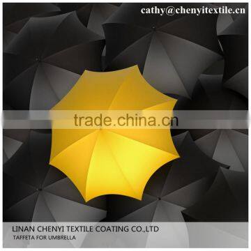 Taffeta black white silver umbrella fabric