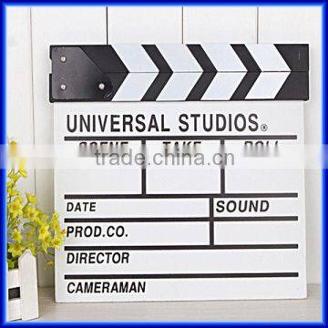 Hot Sell Cut Prop Director Video Scene White Movie Clapboard/clapperboard