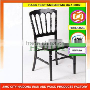 Factory Sale Black PC Resin Napoleon Chair Sillas Napoleon for Event