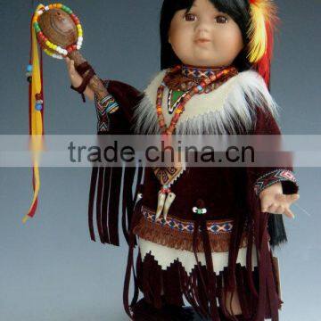 New Native 12" American Girl in porcelain doll