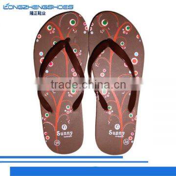 New design pe sole women flip flop slippers for beach