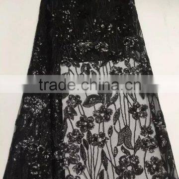 CL60070 Top Grade Quality Fashionable Net Emboridery Lace With Sequins,french Lace Fabric Dress Fabric photo-3