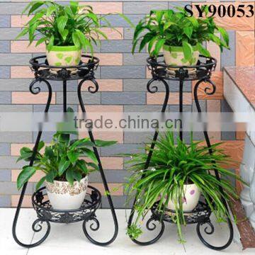 Garden wrought iron flower stand