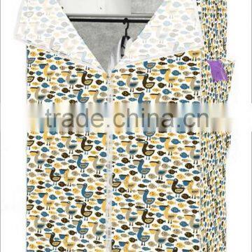 PRINTING FABRIC WARDROBE WITH METAL SHELF photo-3