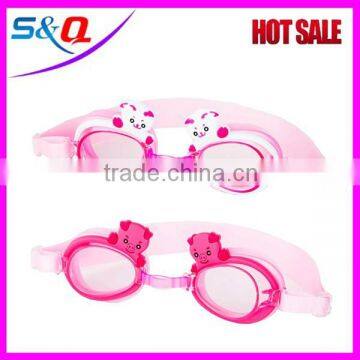 wholesale cheap orange Anti-fog swim goggles for children