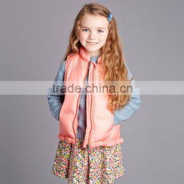 DK0041 dave bella 2015 autumn girls boutique vest girls pandded vest children's fashionable winter vest