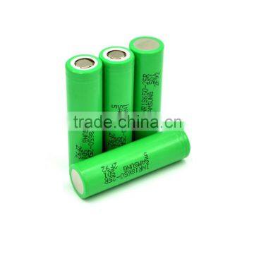 Authentic Samsung 18650 25r 2500mah Rechargeable Battery (green Color) INR18650 25R 2500mAh 3.7V 20A discharge use for E-cig