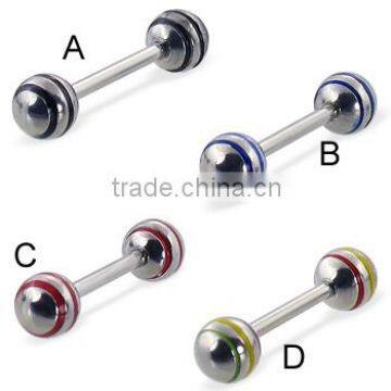 Straight barbell Tongue rings tongue Body Piercing Jewelry