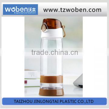 plastic material tea bottle with lock lid china supplier