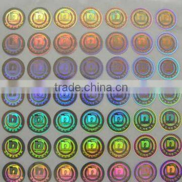 High Quality Custom Tamper Proof 3D Hologram Sticker
