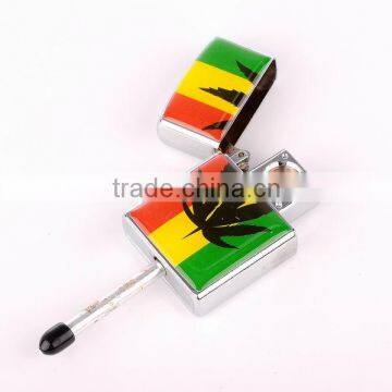 YuJia 2015 Newly Style Lighter Unique Mini Zinc Metal Smoking Pipes JL-015 photo-2