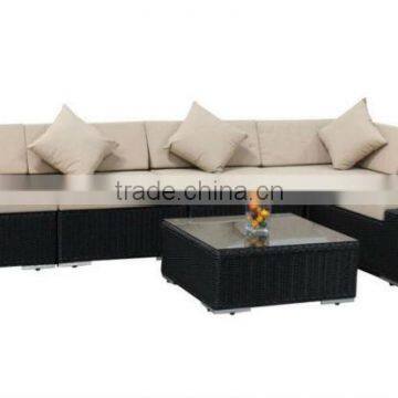 L shaped Outdoor garden rattan corner Sofa Set