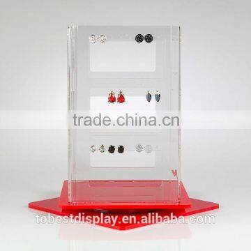 attractive acrylic jewelry display stand,rotating jewelry display stand,earring display stand