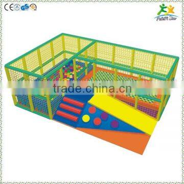 FS-SP-042H customized eco-friendly PVC & EPE & Wood kids indoor pool with trampoline