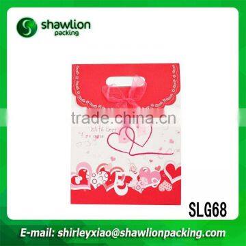 SLG68 Red and white product paper small gift bags for lover