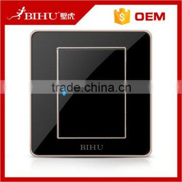 crystal panel 1 gang 1 way electrical wall touch reset switch prices