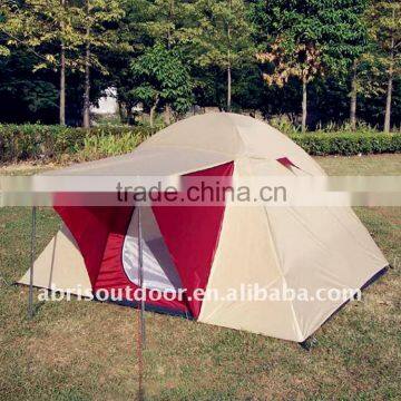 Outdoor 3 person polyester fabric camping tent