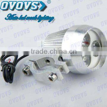 6500K Led Motorcycle Light Silver Aluminum Alloy round headlight for bike, moto, car, atv, suv