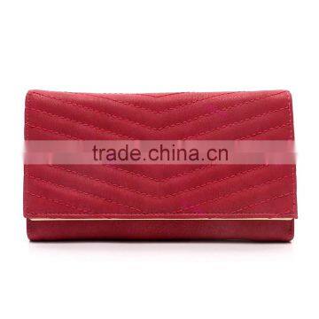 Top 10 Brands Wallet Elegant Style V-stitching Trendy High Quality Woman Leather Lady Wallet photo-6
