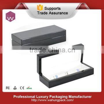 Custom Black Glossy Painting Plain Wooden Pen Packaging Box Wh-2086