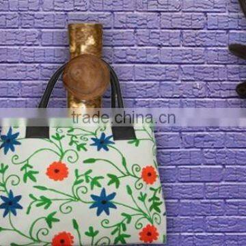 RTHHB-21 Colorful Floral Embroidery Uzbek Suzani Tote bags Manufacturers