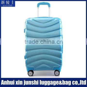 ABS PC Stripe Printing Trolley Spinner Luggage Suitcase With Luggage Wheels Parts