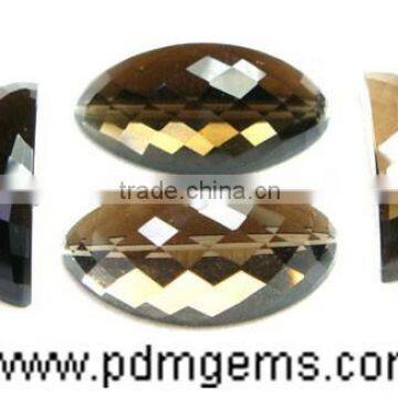 Smoky Quartz Watermelon Slice Cut Faceted Lot For Diamond Ring From Wholesaler