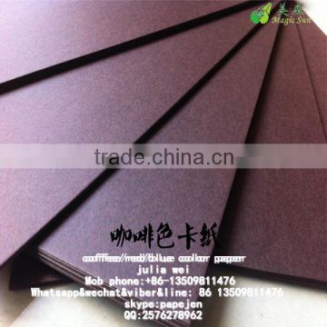 coffee paper card,colored paper 80g colour paper for wedding invitations