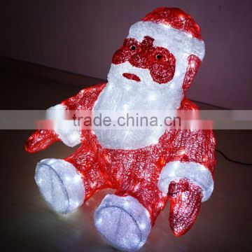 lighted santa claus outdoor christmas decorations