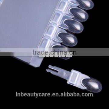 24 Clear Removable Nail Polish Palette Color Chart Display Art Tip photo-2