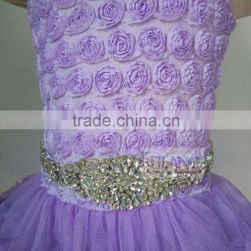 rhinestone applique tulle fabric neckline applique wedding belt