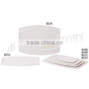 Hotter!! 14" Rect Melamine flat plate A5 material B112