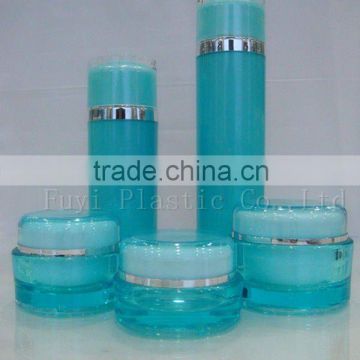 Round Acrylic Cream Jar and Lotion Bottle for Cosmetic Packaging