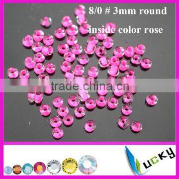 High quality glass beads bugle beads 2 cut beads