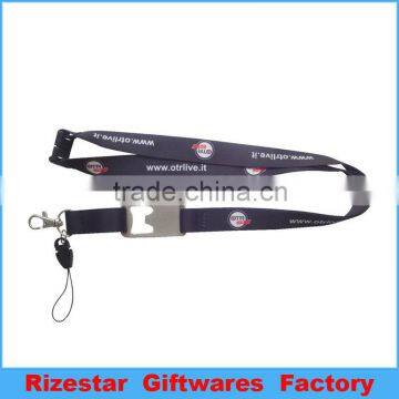 Cheap custom bottle opener lanyard